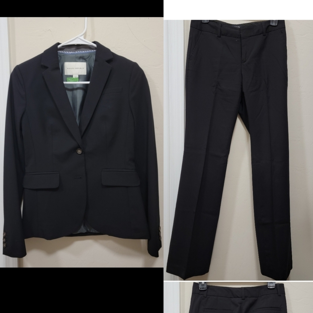 Black Suit Set - Women's Blazer And Trousers